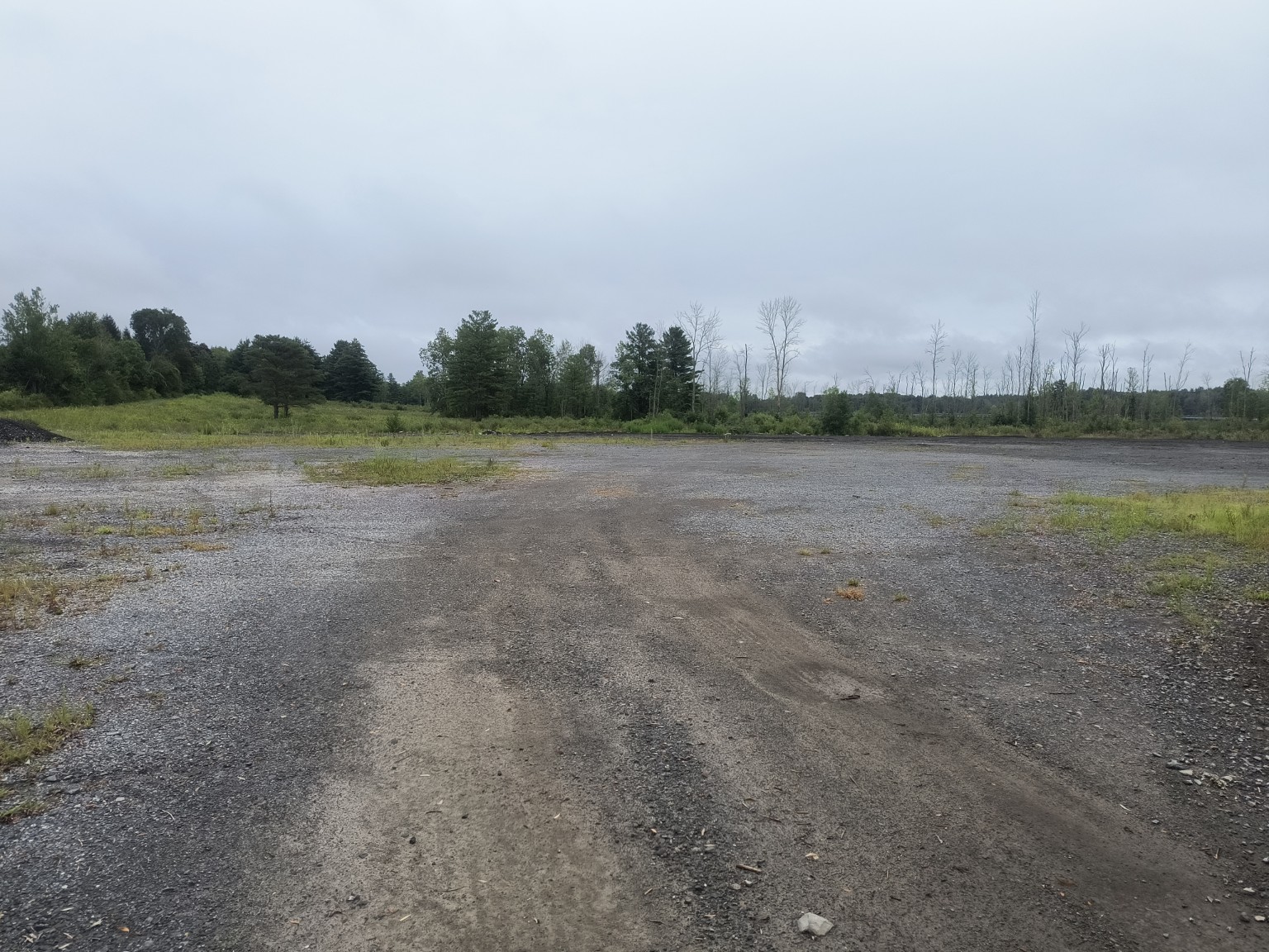 Truck and trailer parking lot