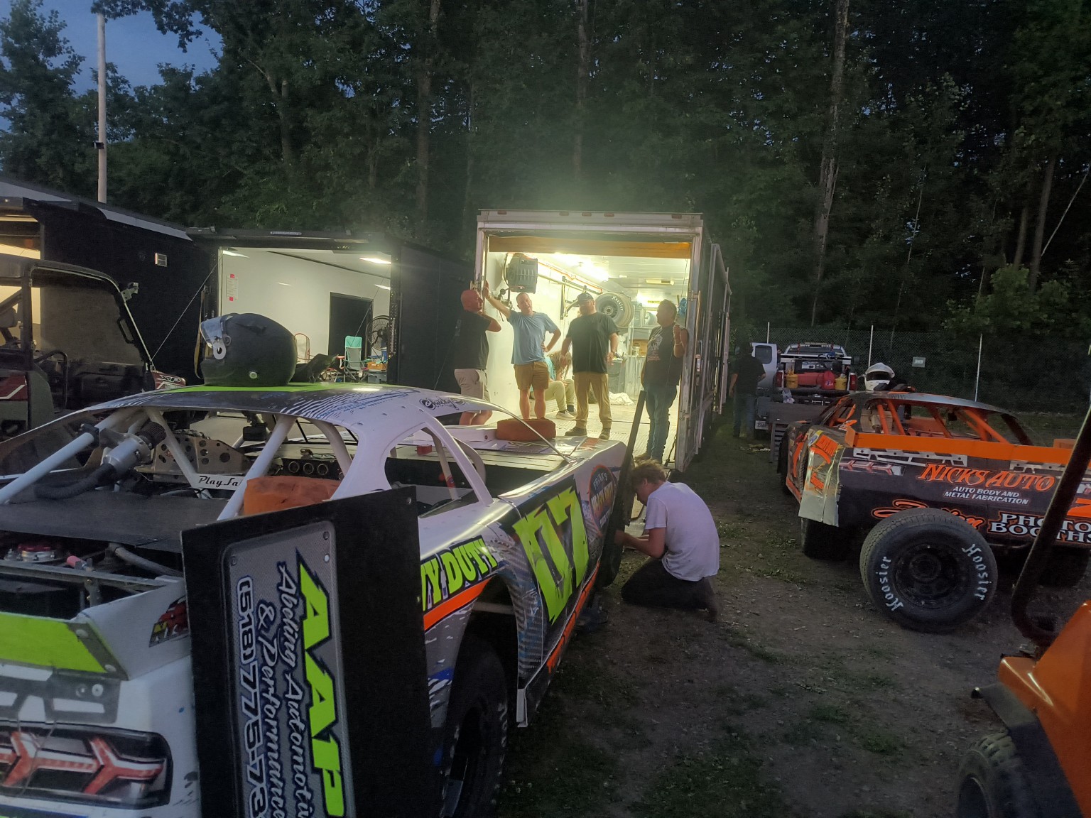 Dumblewski Racing pit area