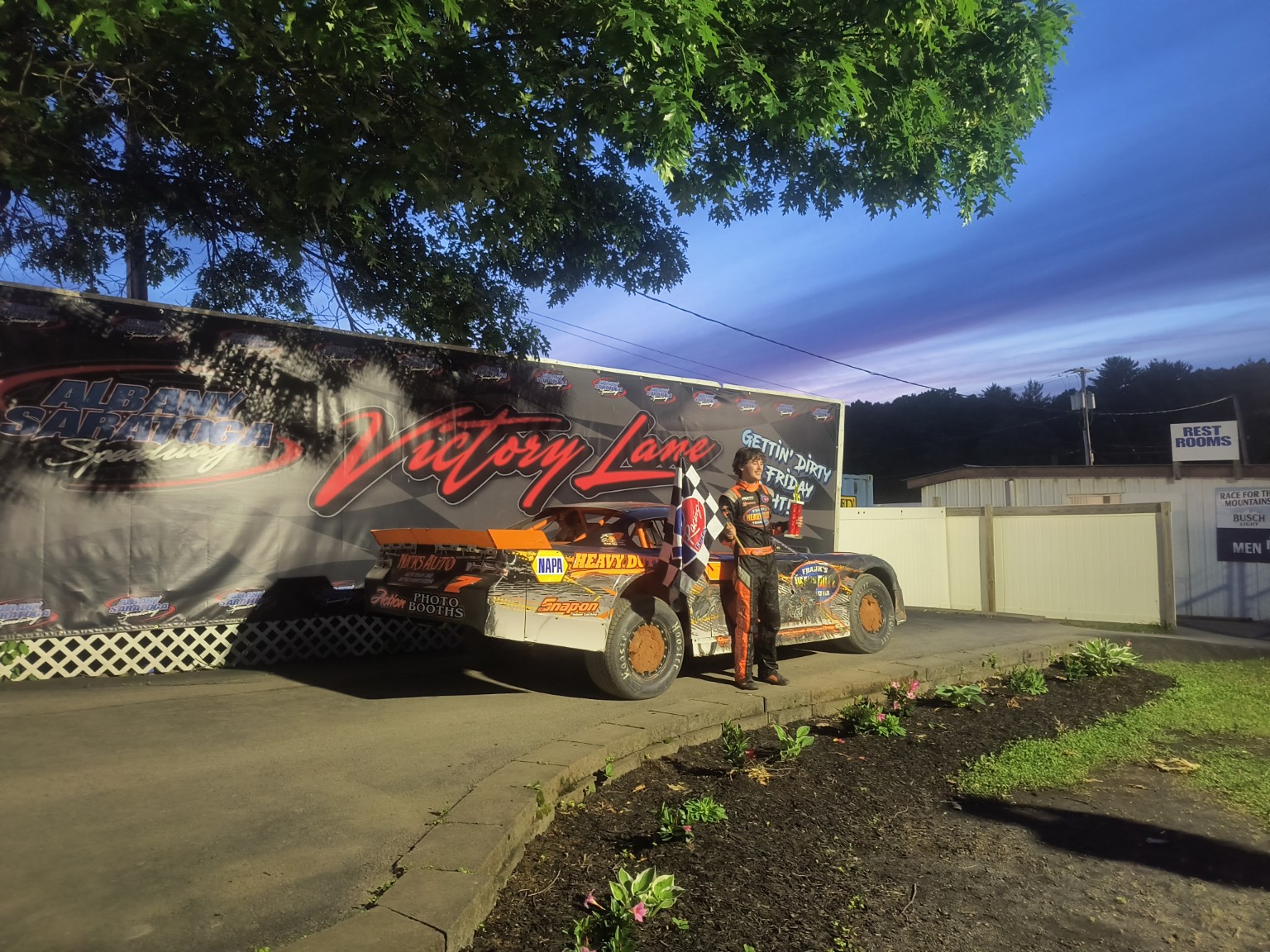 Number 7 in Victory Lane