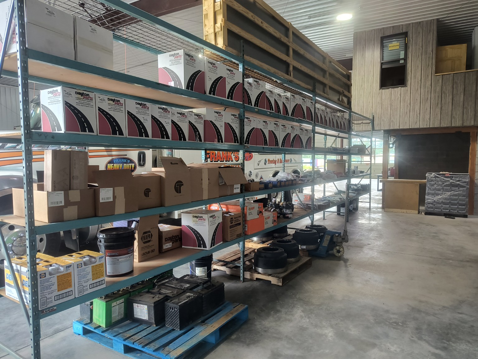Heavy duty parts inventory