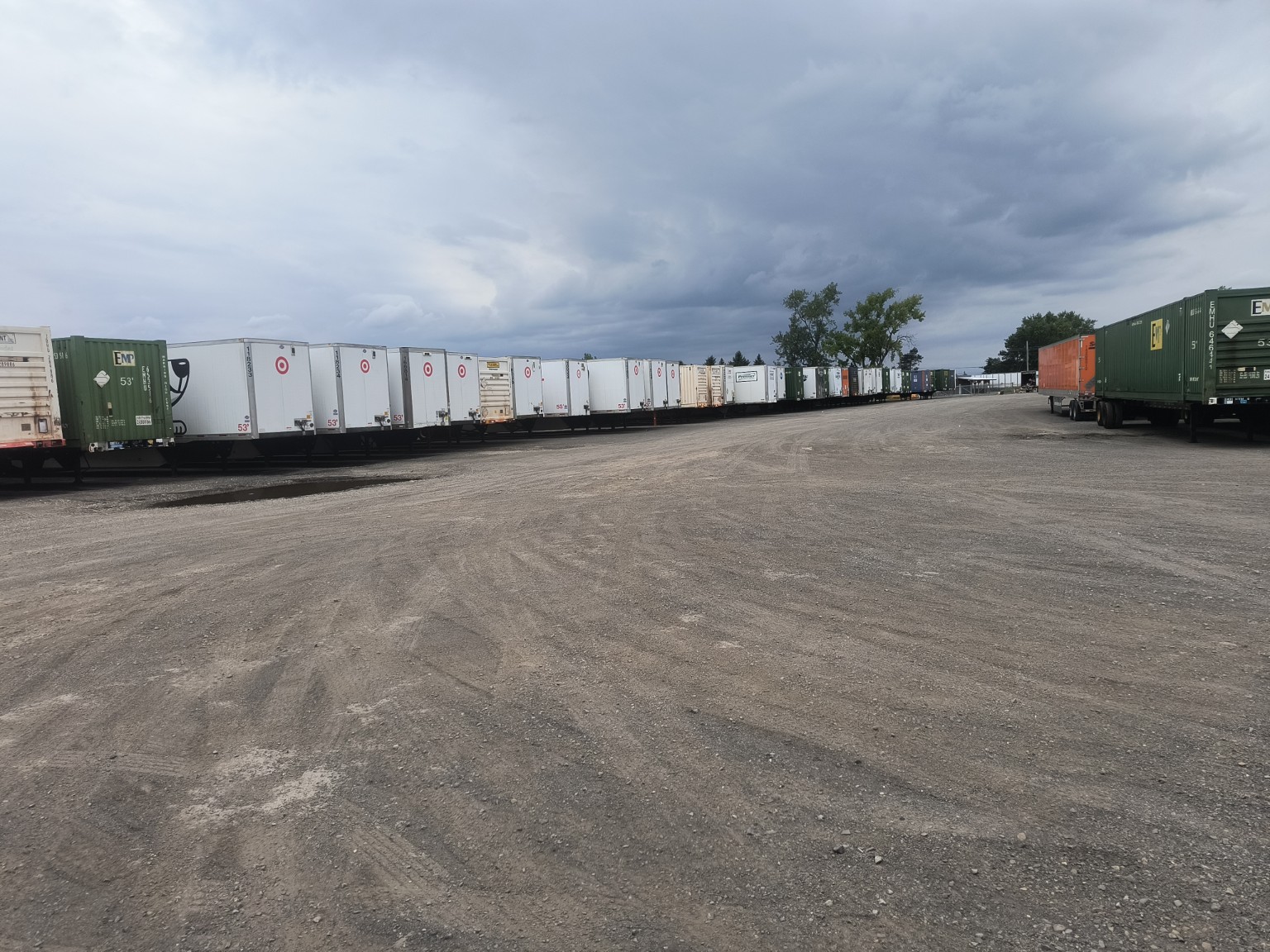 Trailer parking at the State Route 5S yard